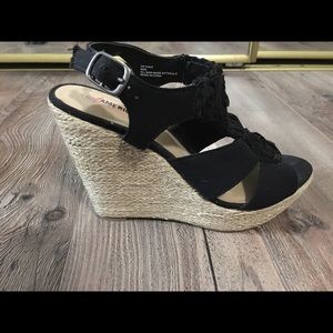 Wedge sandals. Only worn once.